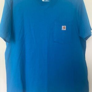 Carhartt Short Sleeve Pocket Tee in Bright Blue